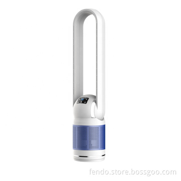 Electric Digital Bladeless Air Purifier Fan with Remote Control